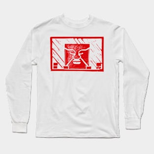 G1 Windscreen Sticker Face (RED) Long Sleeve T-Shirt